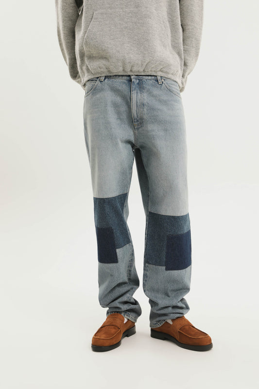 Patched Malin denim pant
