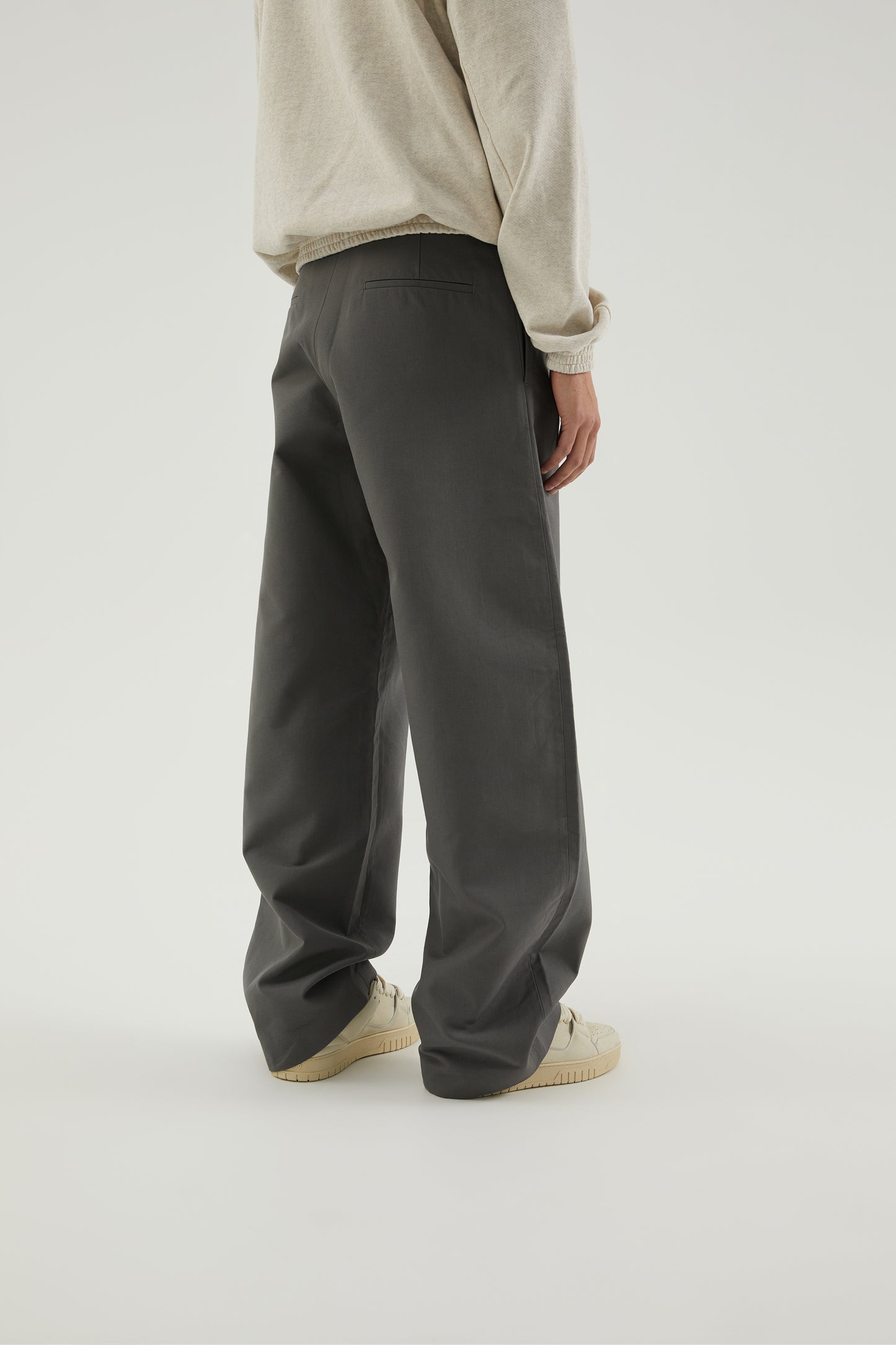 Curved flared pants