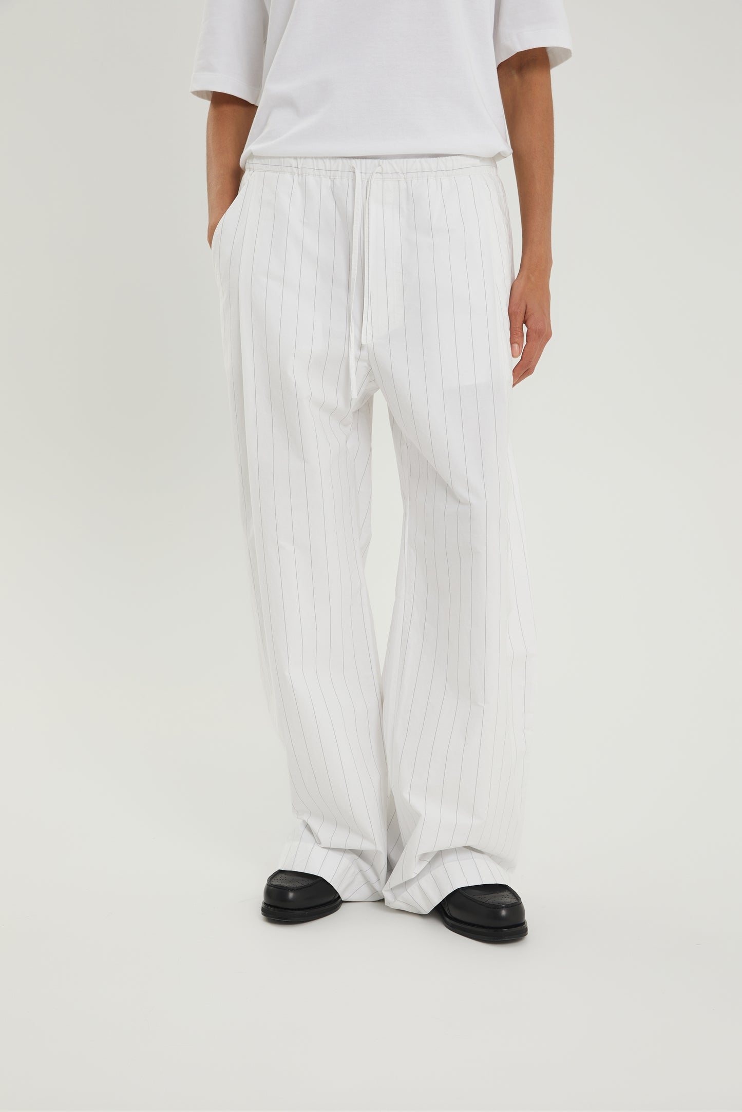 Striped boxy pants