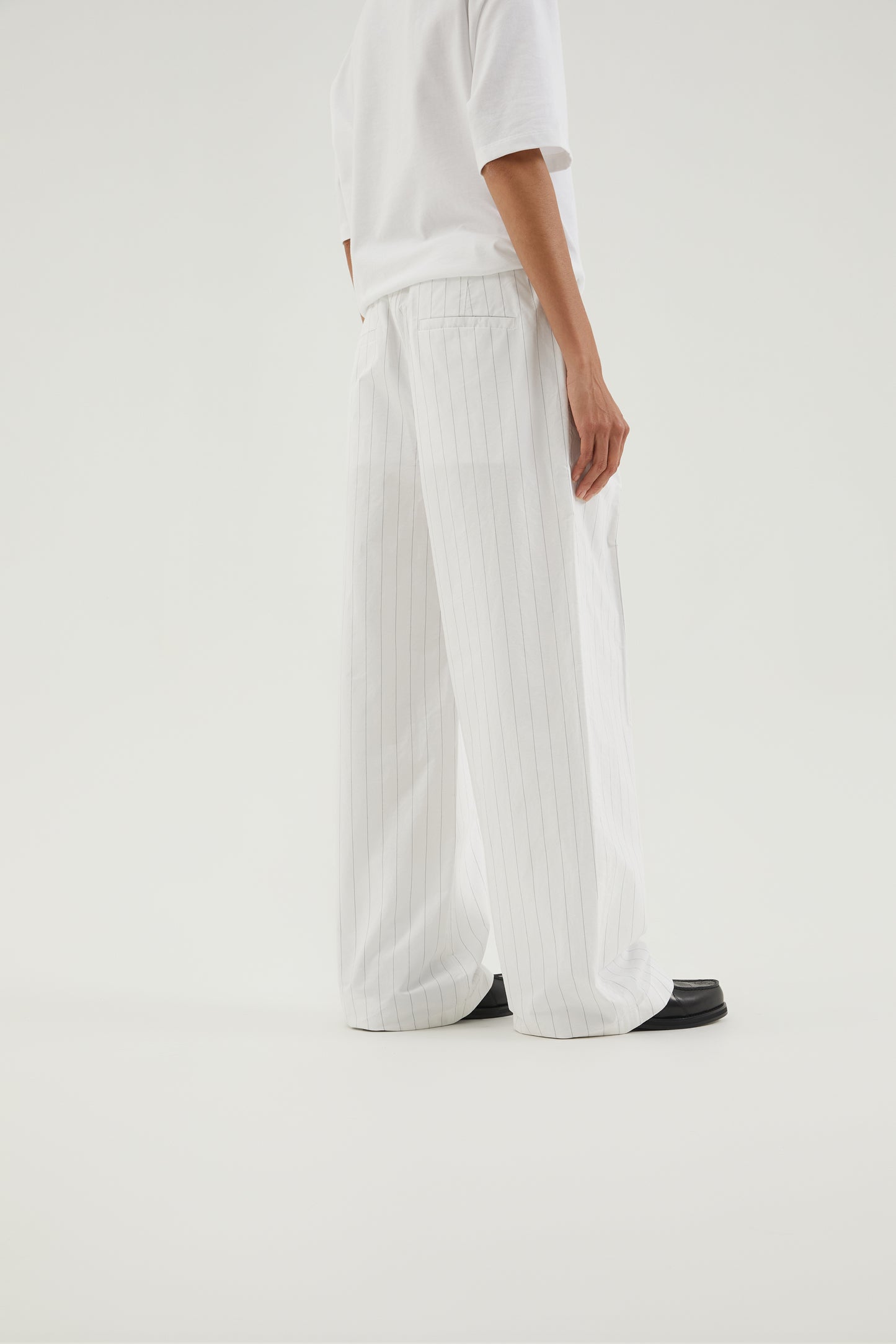 Striped boxy pants