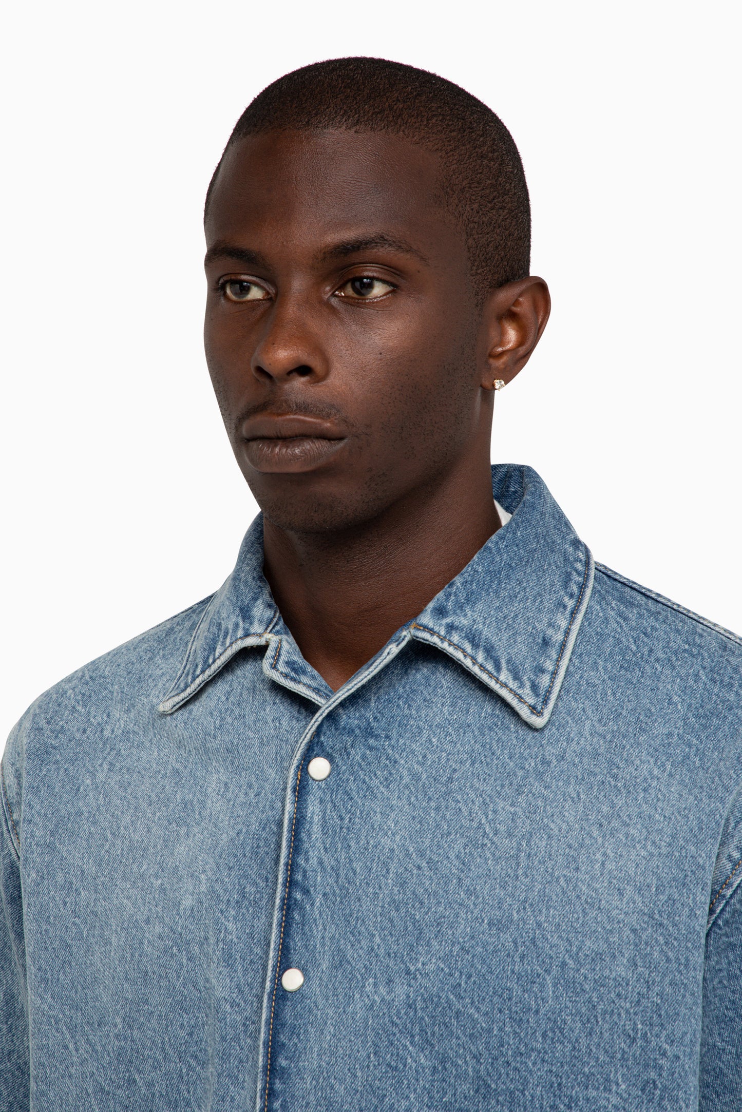 Denim Short Sleeve Shirt – 1989 STUDIO